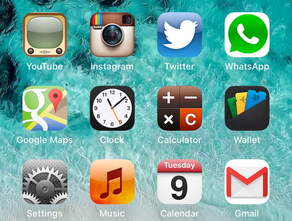 iOS 6 Icons on iOS 26 for all iPhone Models (including iPhone 16 Plus)